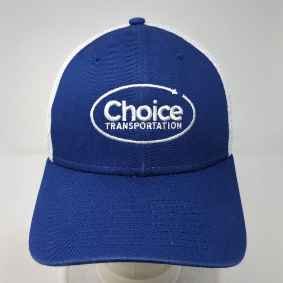 Choice Transportation Fitted Trucker Hat Blue S/M Mesh Back 39Thirty New Era - Picture 2 of 8
